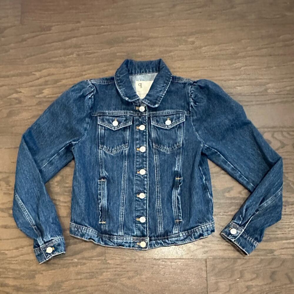 Anthropologie Pilcro Puff Sleeve Denim Jacket